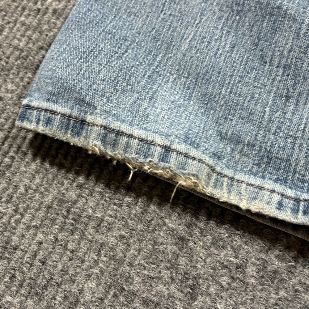 Wrangler Mens Straight Leg Jeans 38x30 Regular Fit Light Wash Denim Mid Rise - Picture 11 of 12